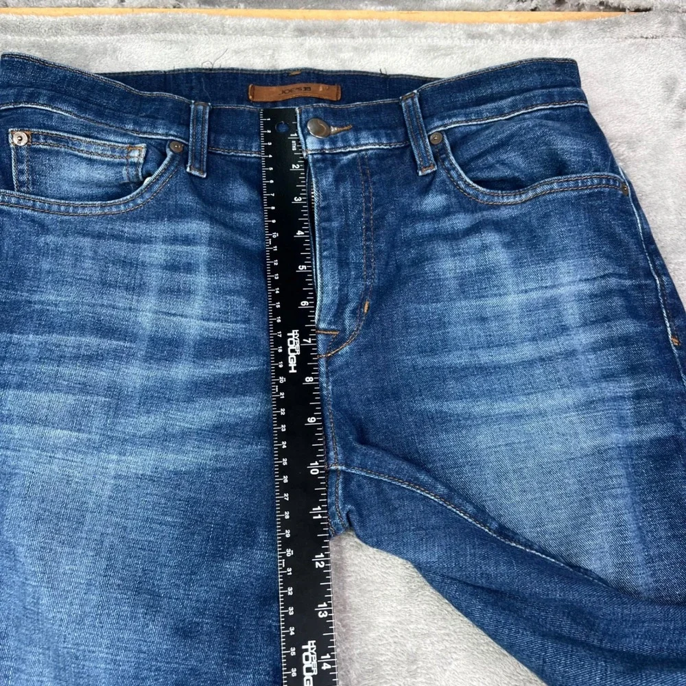 Joe's The Brixton Jeans Mens 32 Blue Solid Straight Narrow Fit Whiskered Denim